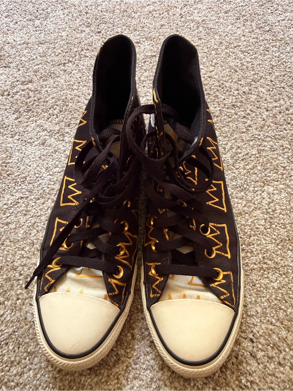 Converse x Jean-Michel Basquiat Crown High Top Sz 9.5W/7.5M